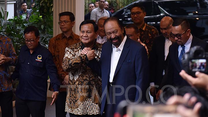 Akui Belum Dapat Tawaran Menteri dari Prabowo, Surya Paloh: Siapa Kita?