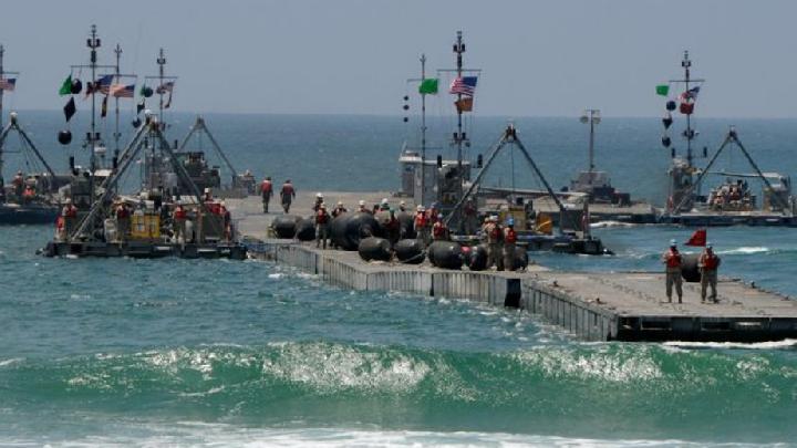Brigade Angkatan Darat Amerika Bawa Kapal ke Gaza, Mau Bikin Dermaga Apung dari Laut Tengah
