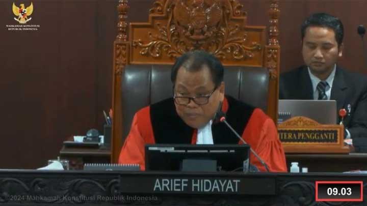 Hakim Arief Hidayat Minta Pemohon Sengketa Pileg Jangan Sering Keluar Masuk Toilet saat Sidang