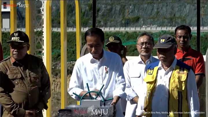 Jokowi Resmikan Bendungan Tiuk Suntuk di NTB, Pembangunannya Telan Biaya Rp 1,4 Triliun