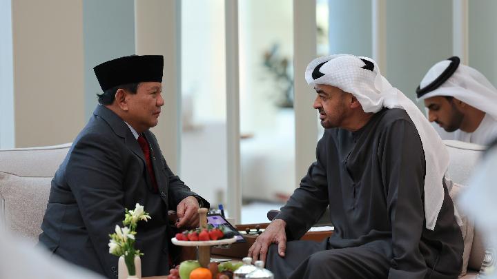 Prabowo-Gibran Bertemu Presiden Uni Emirat Arab Mohammed bin Zayed, Bahas Hubungan Bilateral