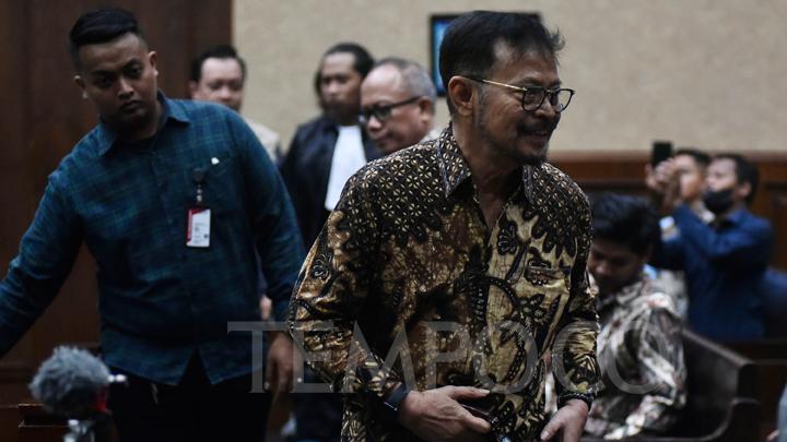 Syahrul Yasin Limpo Bantah Kesaksian 4 Anak Buah di Kementan: Jangan Bela Saya, Jawab Pakai Hati