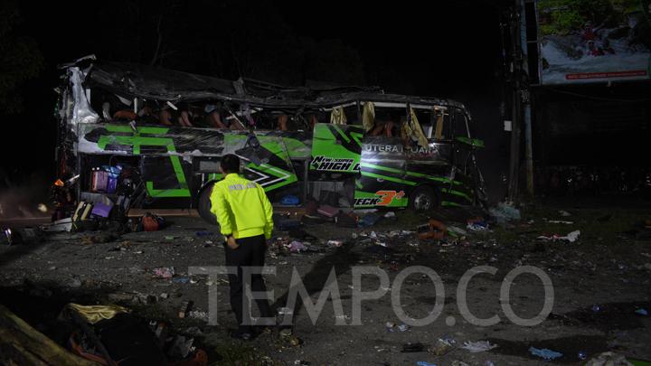 Kecelakaan Bus SMK Lingga Kencana, Polisi: Tak Ada Jejak Rem di Lokasi