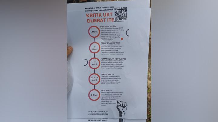 Kronologi Kritik Iuran Pengembangan Institusi Mahasiswa Unri Diadukan Rektor ke Polisi dengan UU ITE