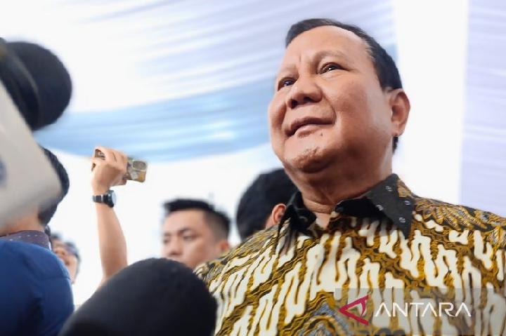 Prabowo Hadiri Halal Bihalal di Rumah Dinas Airlangga