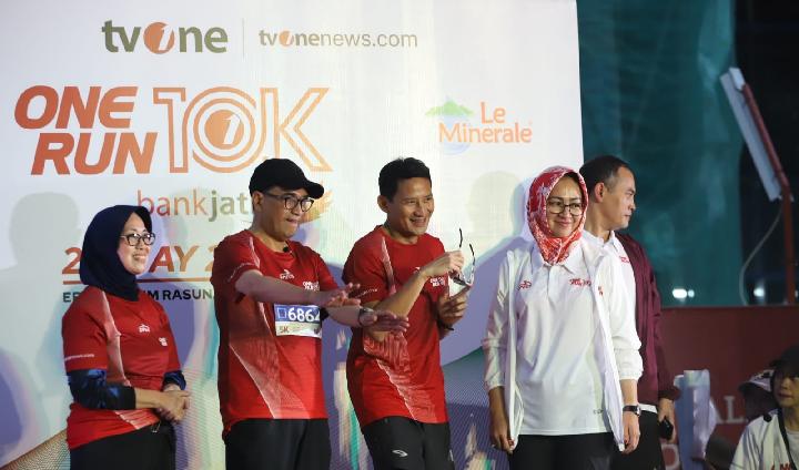 Airin Ikut Ramaikan One Run 10k TvOne