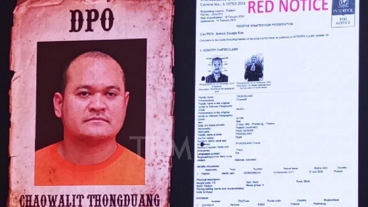 Fakta-Fakta Buron Nomor 1 Thailand Chaowalit Ganti Nama Sulaiman Sembunyi 7 Bulan di Indonesia